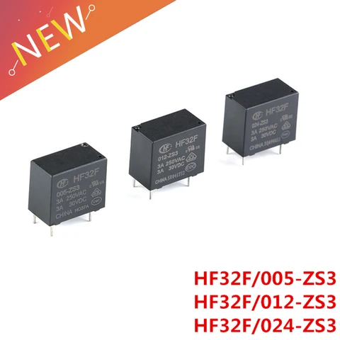 5pcs JQC-16F-012-2ZST HF32F JZC-32F-012-HSL3 JZC-32F-005-ZS3 JZC