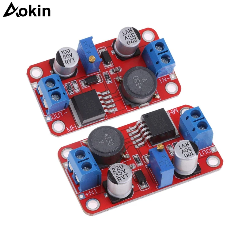 50 Pcs XL6019 (XL6009 upgrade) Automatic step-up Dc-Dc Adjustable Converter Power Supply Module 20W 5-32V to 1.3-35V