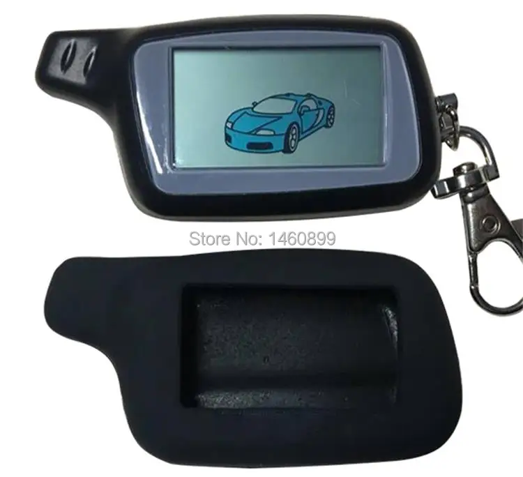 X5 ЖК-пульт дистанционного управления брелок для русской версии безопасности автомобиля двухсторонняя Автомобильная сигнализация TOMAHAWK X5 брелок+ силиконовый чехол