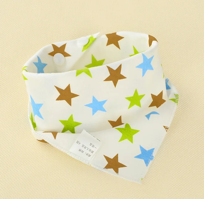1Pcs Baby Kid Cotton Bandana Bibs Feeding Saliva Towel Dribble Triangle Set Pinafore Printed Burp Cloths | Детская одежда и обувь