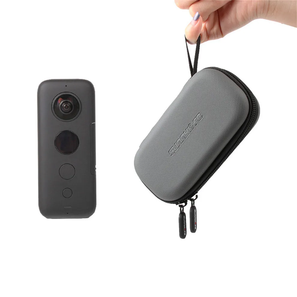 

Mini Storage Bag handbag wanterproof fabric Carrying Case Portable Camera Bag Hard Shell Box Pouch for Insta360 One X Camera