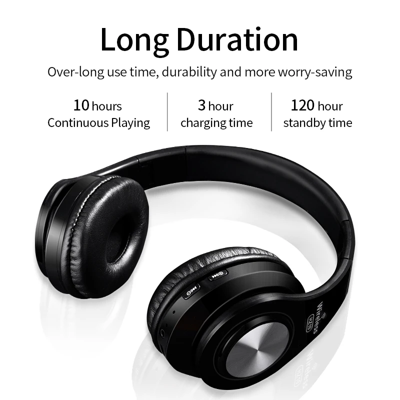 Беспроводные наушники Bluetooth гарнитура складные с шумоподавлением регулируемые