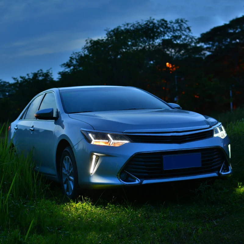 Фара в сборе для Toyota Camry 2015 светодиодный дневные ходовые огни сигнал поворота