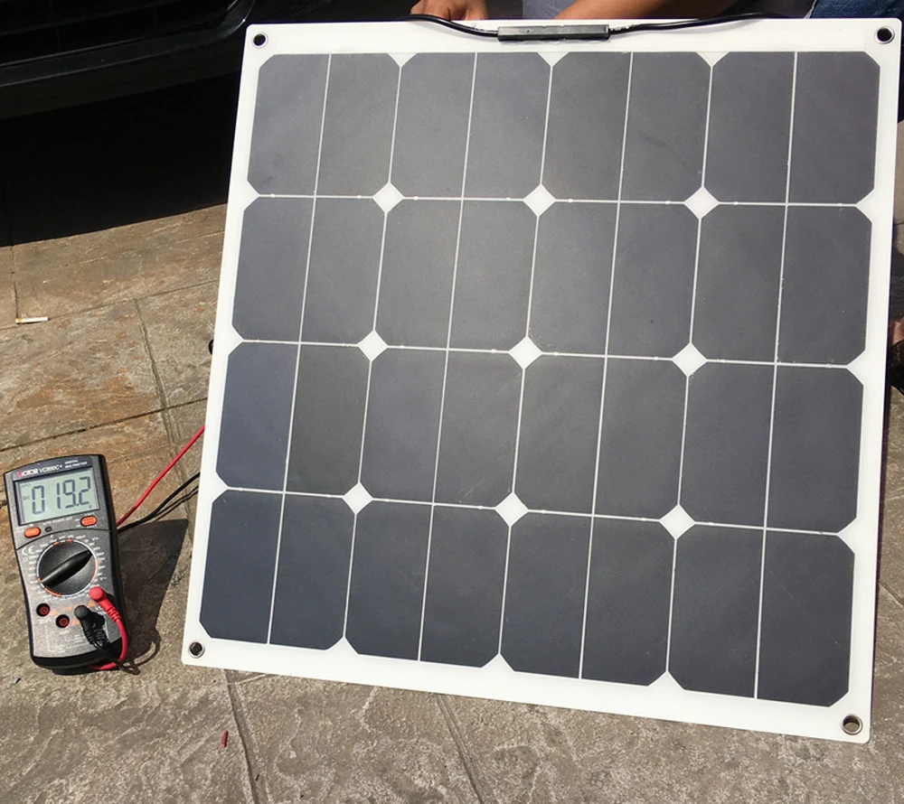 Гибкая солнечная панель Sunpower 18 В 50 Вт с изоляционным накладным пластом модули для