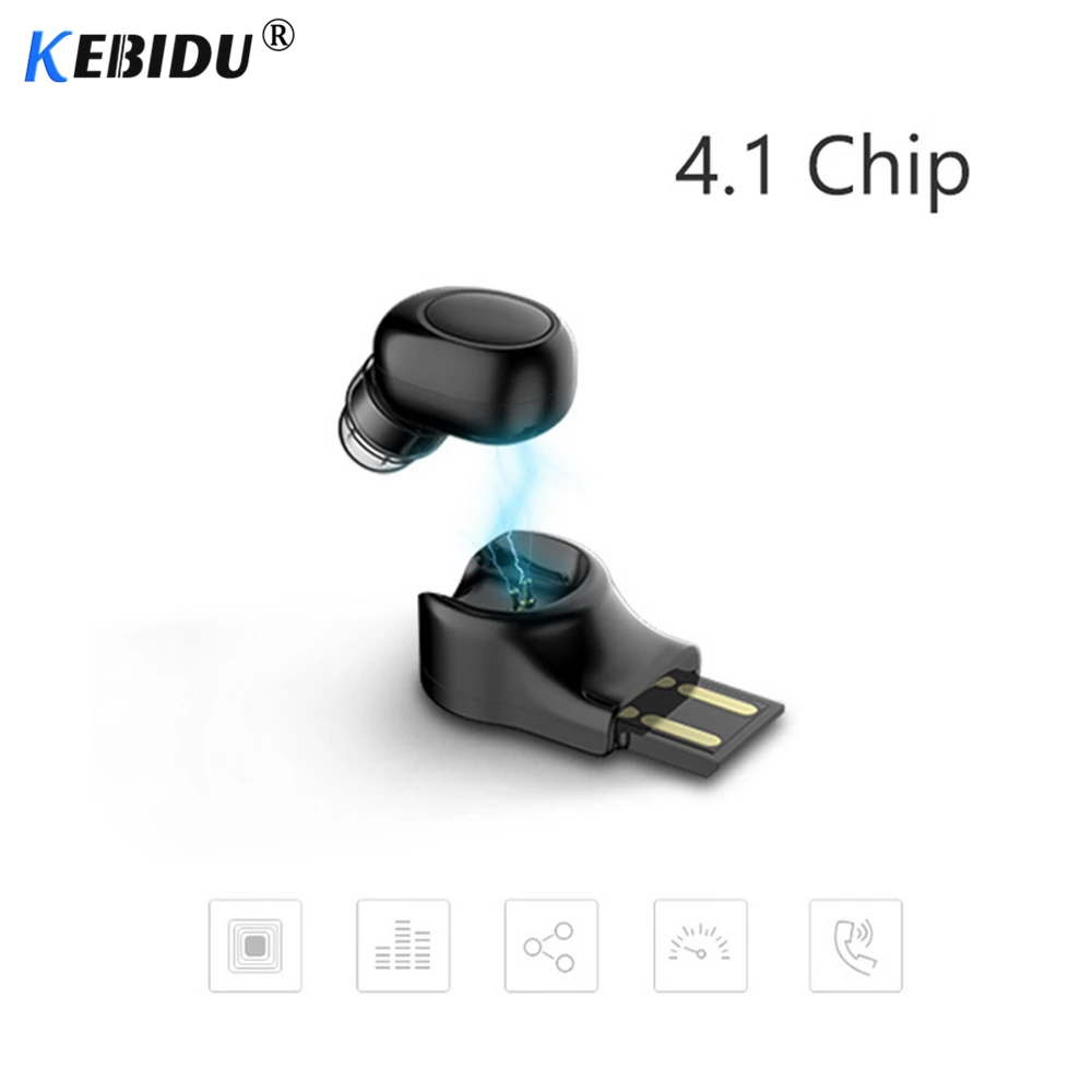 Беспроводные наушники kebidu Bluetooth X11 Мини спортивная Гарнитура с шумоподавлением