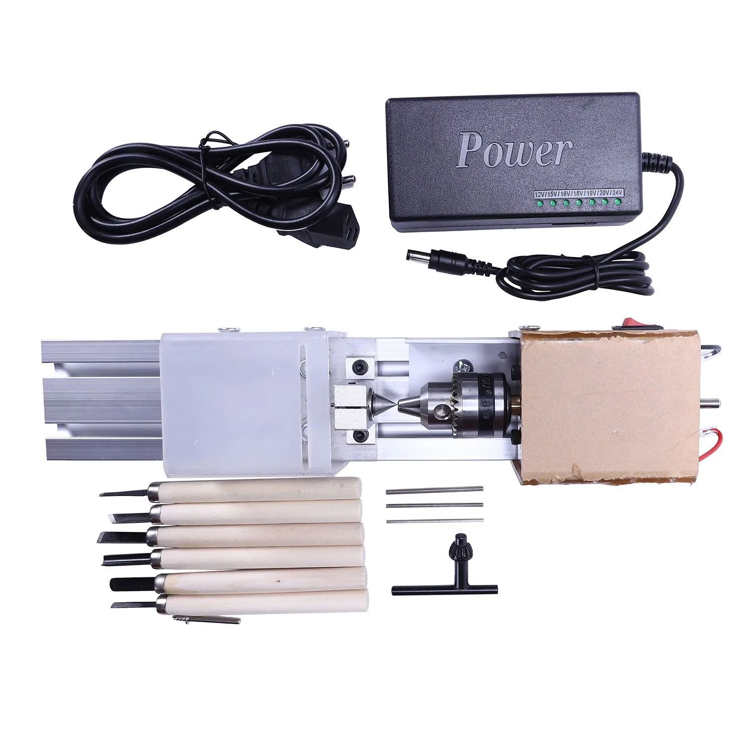 DC12-24V 100 Вт мини токарный станок для полировки бусин деревообработки Diy роторный