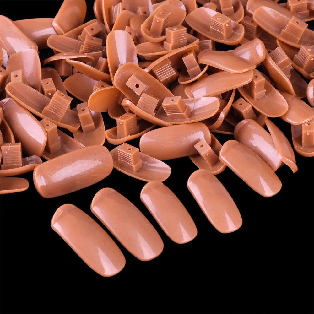 100 искусственные накладные ногти коробка с наконечниками для гибкой практики