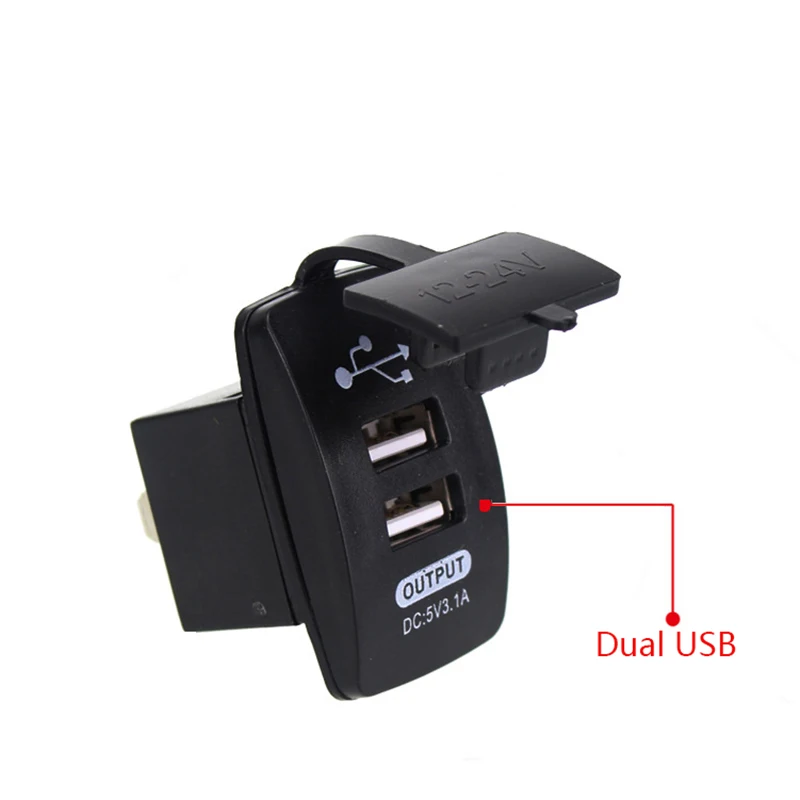 Универсальное автомобильное зарядное устройство CARCHET USB для мотоцикла