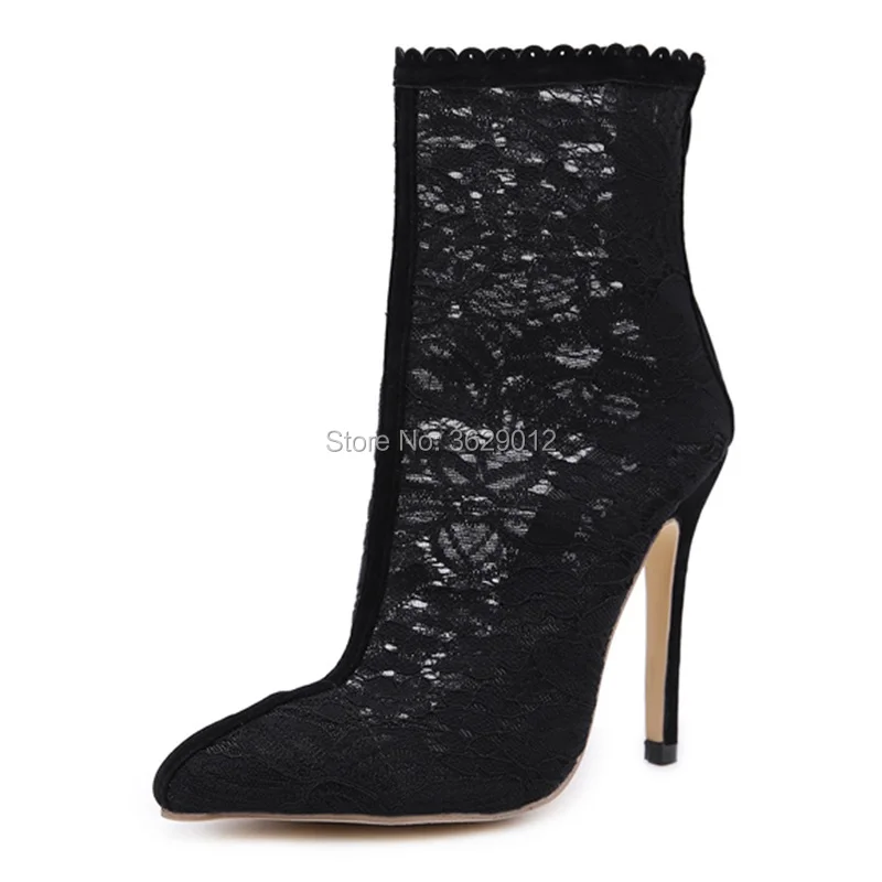 Лидер продаж модные женские ботинки с острым носком обувь на высоком каблуке