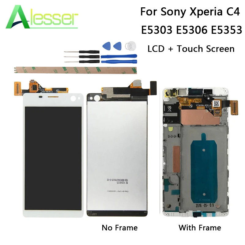 ЖК дисплей Alesser для Sony Xperia C4 E5303 E5306 E5353 дигитайзер сенсорного экрана инструменты и