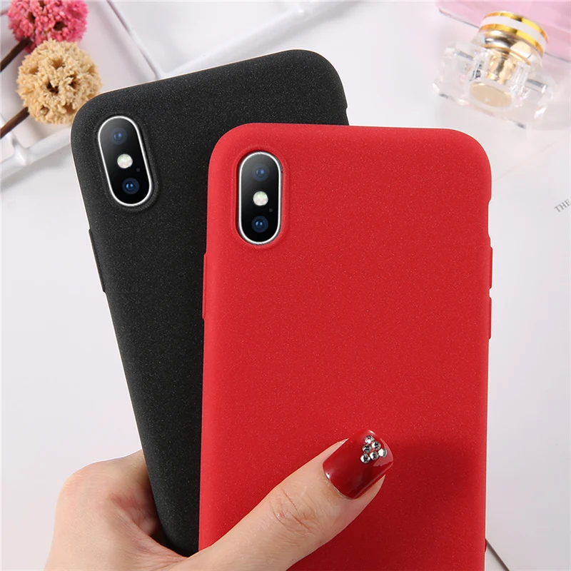 Lovebay чехол для телефона iPhone 6 6s 7 8 Plus X XR XS Max Модный простой однотонный Матовый