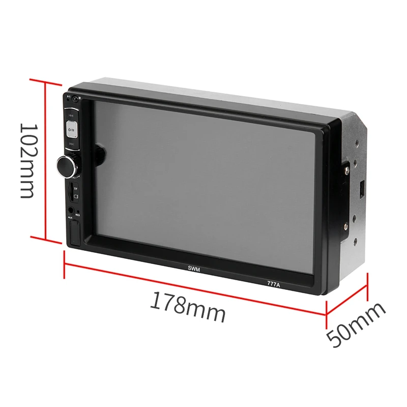 Swm 777A 2Din 7 дюймов пресс-экран Автомобильный стерео Mp5 плеер Fm радио Aux Bluetooth видео