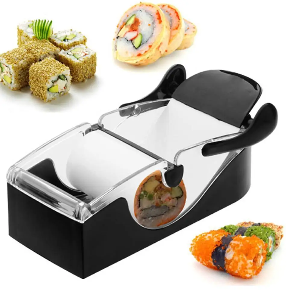 DIY Легко Суши машина Кухня экологичный черный чайник гаджет суши квадрат сделать