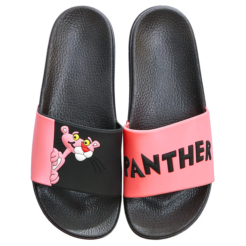 Женские шлепанцы с рисунком Розовая пантера летние Zapatillas Mujer 2019|Тапочки| |