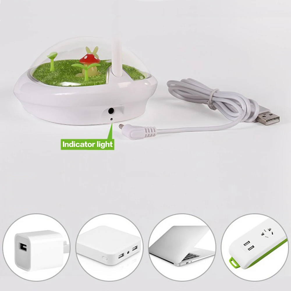 Touch Switch Led Desk Lamps With Interior Atmosphere Night Light Flexo 3 Levels Dimming Rechargeable Bedroom Table | Освещение