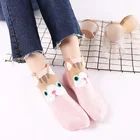 Носки-невидимки женские цветные с фруктами, удобные хлопковые короткие носки до щиколотки для девочек, 1 пара = 2 шт. xg13, на лето