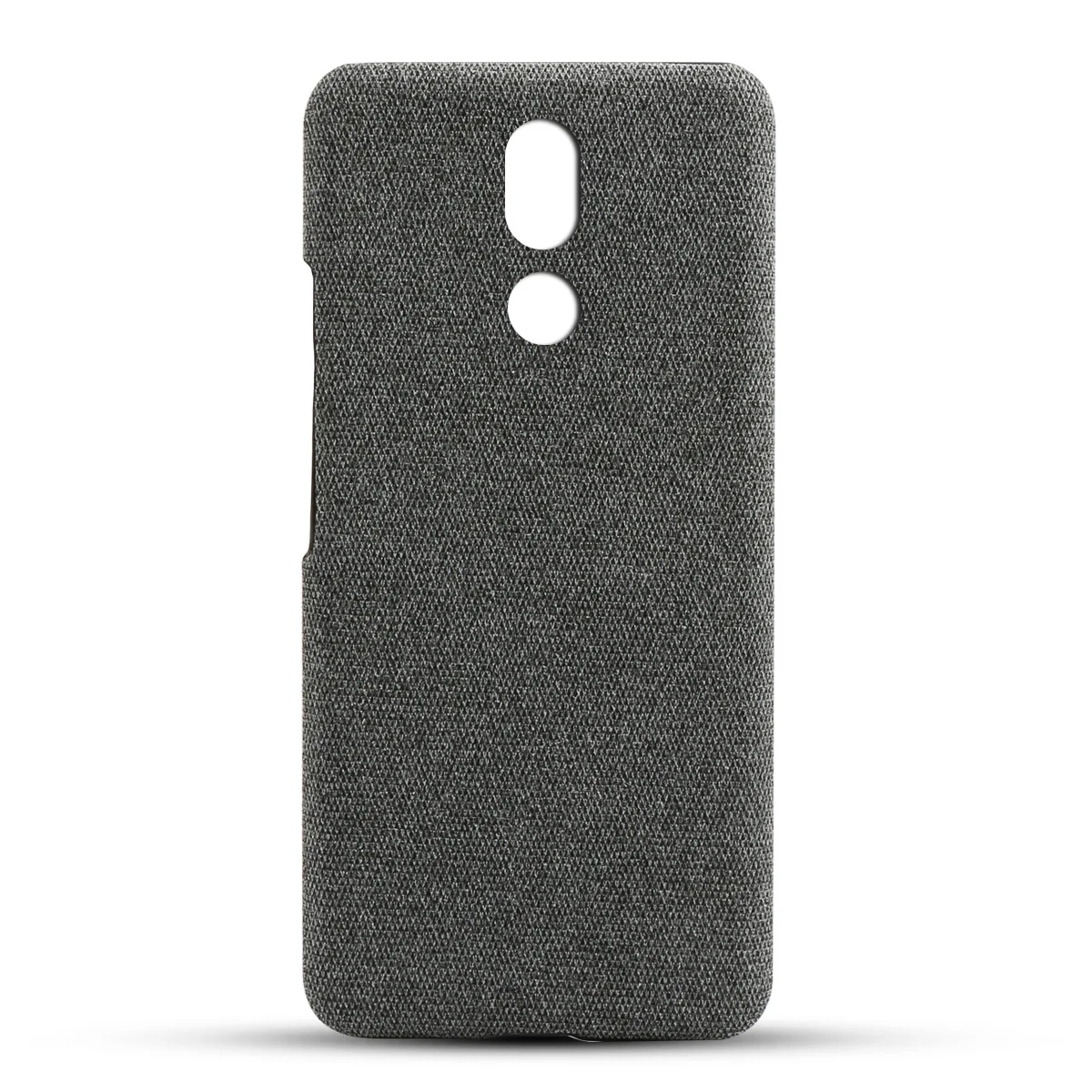 for LG K40 Case Ultra Thin Slim Hard PC Felt Woven Design Fabric Cloth Shockproof Fundas G8 Mobile Phone Shell |