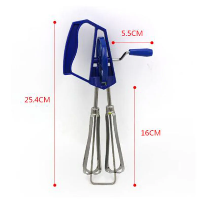 Ручной роторный венчик для яиц из нержавеющей стали блендер инструмент