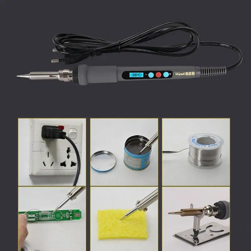 

Digital Display Electric Soldering Iron Constant Temperature Internal Heating Type Household Welding Electronic Repair Tool Set