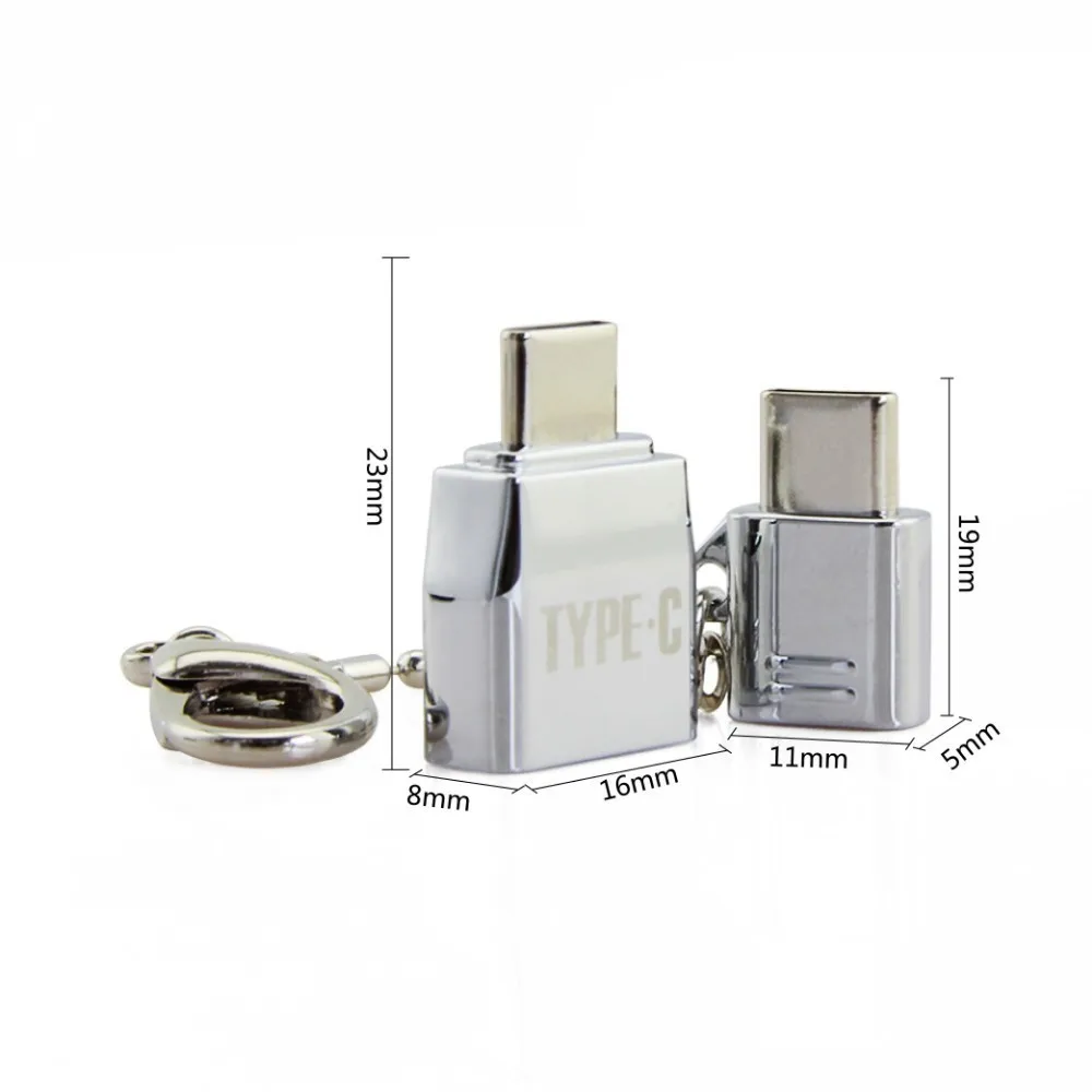 Мини USB Type C OTG адаптер для компьютерных аксессуаров Macbook Huawei P20 Lite папа к Micro/USB