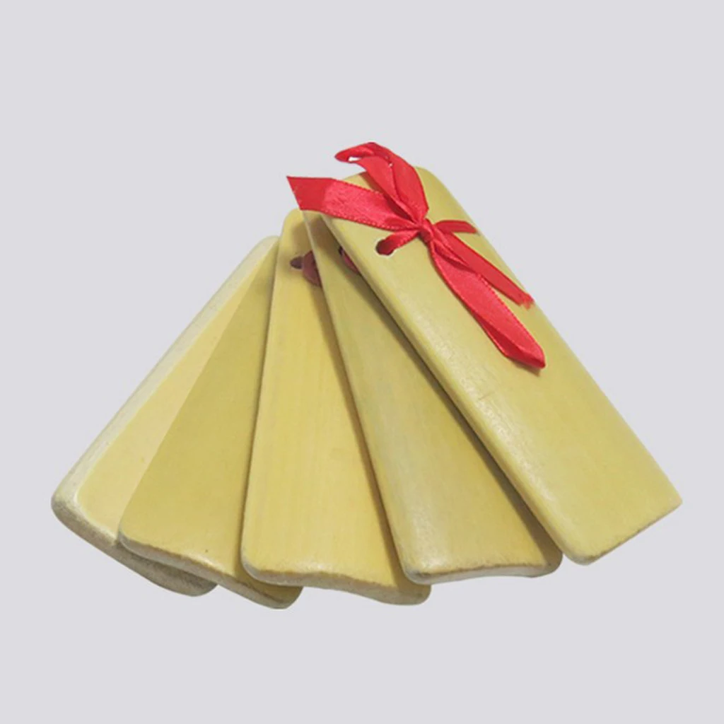 Tooyful Изысканный 2 шт бамбуковые руки Clappers палец Кастанет кликер большой +