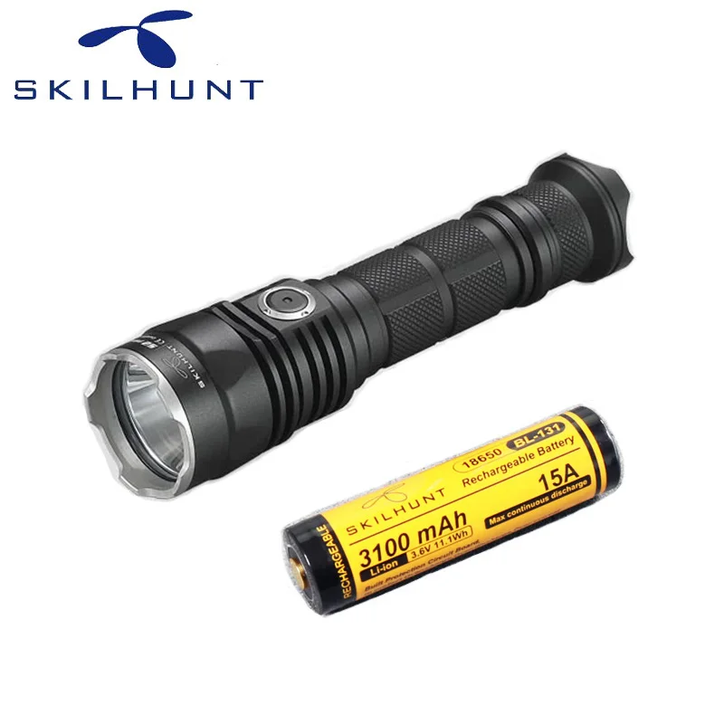 SKILHUNT S2 PRO CREE XP-L HD или HI светодиодный USB Перезаряжаемые тактический 1250 люмен/1100 люмен фонарь с аккумулятором