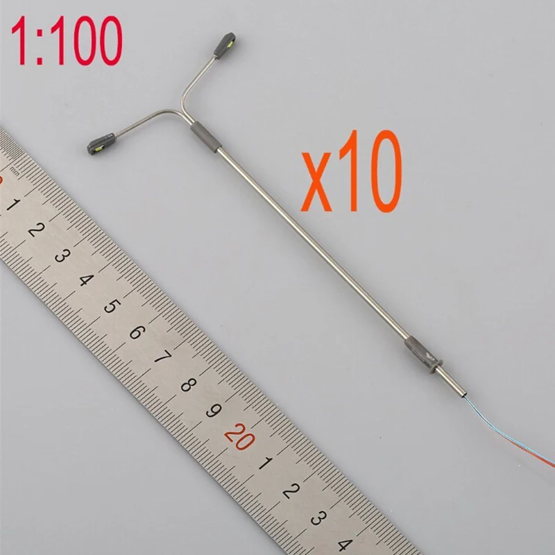 10 шт 1:100 2 начальник светодиодный свет сообщение поезд железнодорожный улица