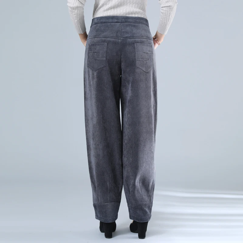 Hot Sale 2020 Winter New Women's Pants Plus Velvet Warm Lantern Pants Corduroy Harem Pants Loose Fashion Warm Trousers