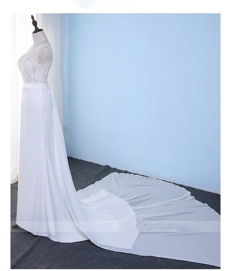 Vivian's Bridal 2018 пляжное свадебное платье Русалочки сексуальное иллюзионное
