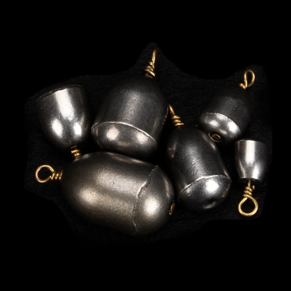 12 шт. свинцовый рыболовный грузик в форме капли воды Лидер продаж рыболовные