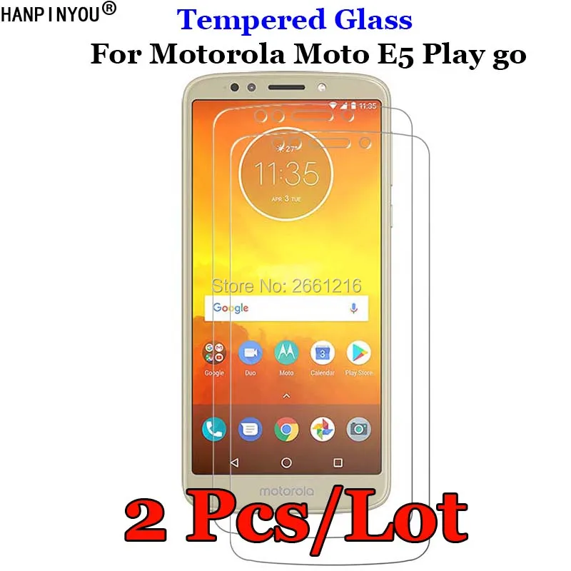 

Закаленное стекло 9Н 2.5D Закаленное стекло для Motorola Moto E5 Play go, защитная пленка для Motorola Moto E5 Play go 5,84 дюйма, 2 шт./лот