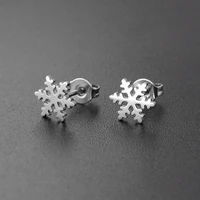 cold douhlehee 49 trend brief titanium stainless steel 3 colors plated men earring stud earrings for women classic jewelry