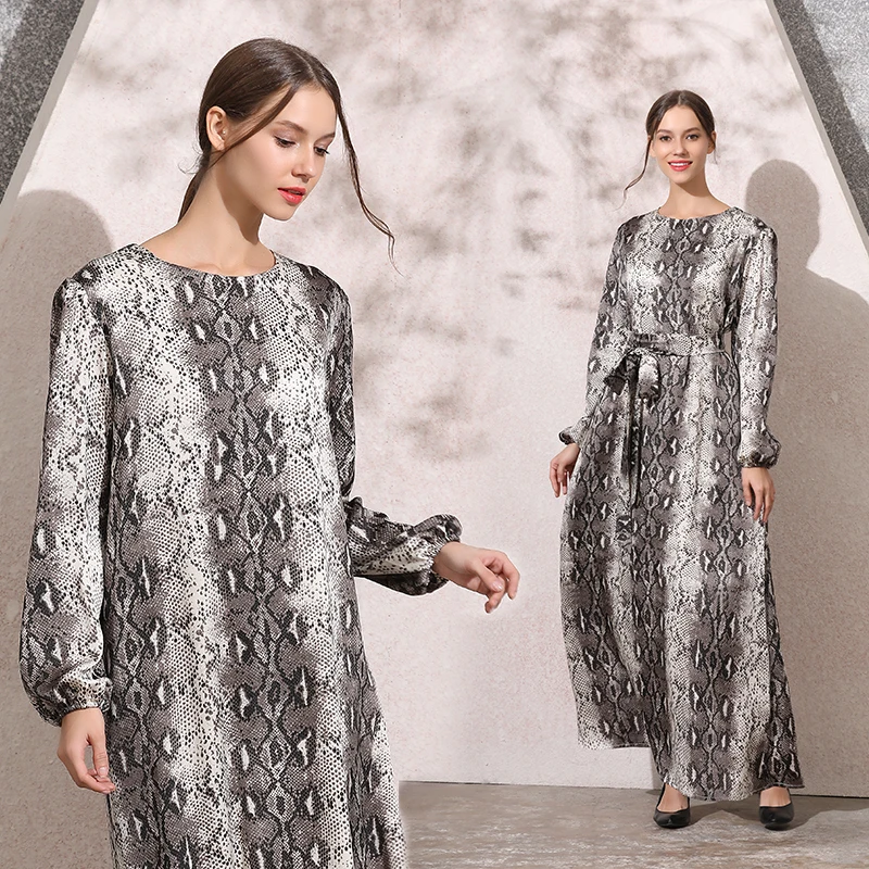 Взлетно посадочной полосы для женщин в полоску со змеиным рисунком платье с