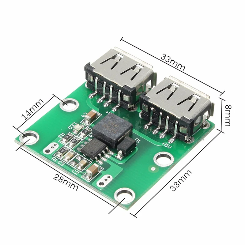 Выход двойной USB платы 9 В/12 В/24 В/36 В до 5 DC 3A понижающий модуль питания конвертер