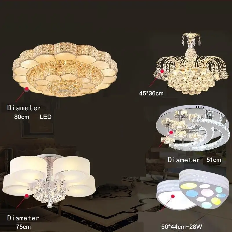 

Plafonnier Moderne Colgante Moderna Celling Plafoniera Lampara Techo Luminaria De Teto Crystal Plafondlamp Led Ceiling Light