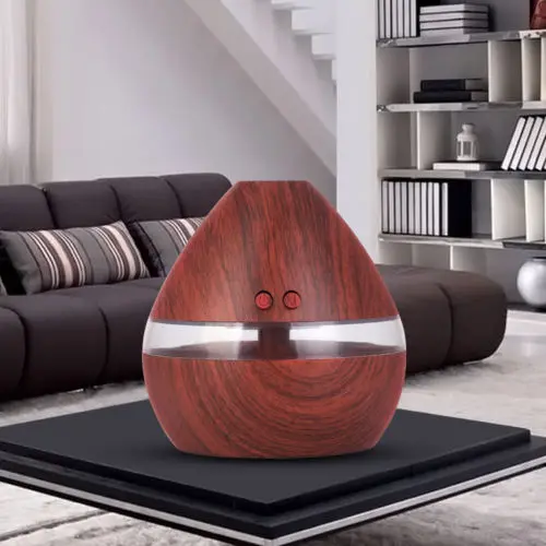 Ультразвуковой диффузор эфирного масла для ароматерапии древесное зерно тихий