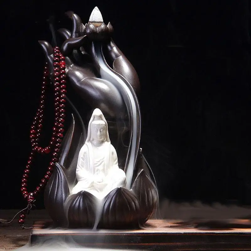 Традиционная ручная подставка Buddha'S для благовоний горелка водопад татагата