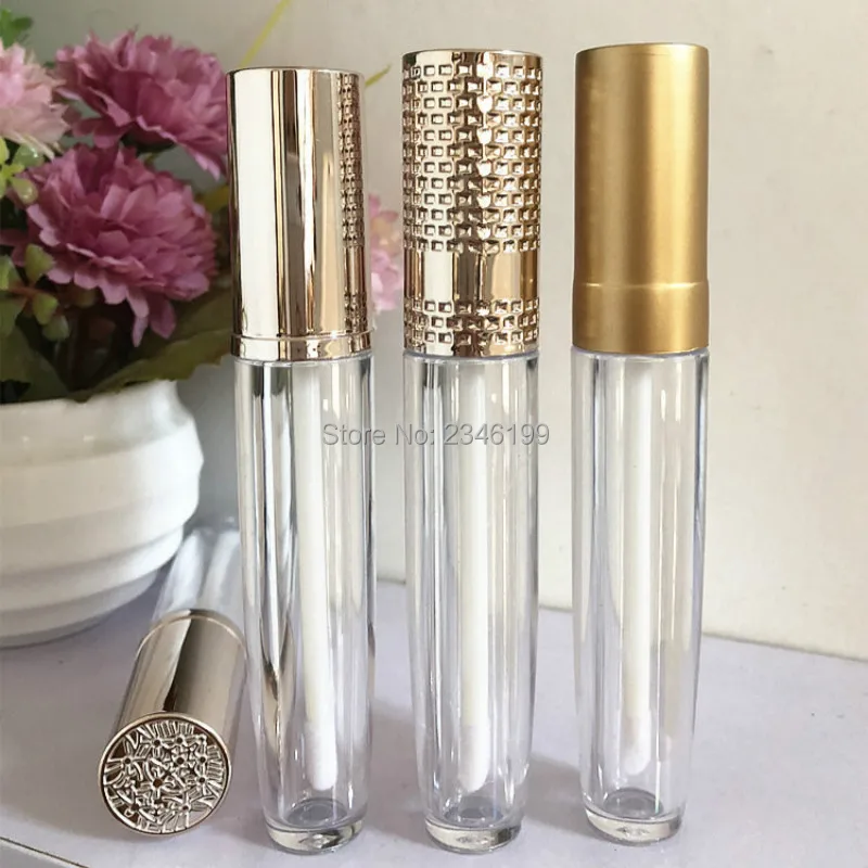 Пустая трубка для блеска губ 5 мл прозрачная запечатывания блеск упаковка