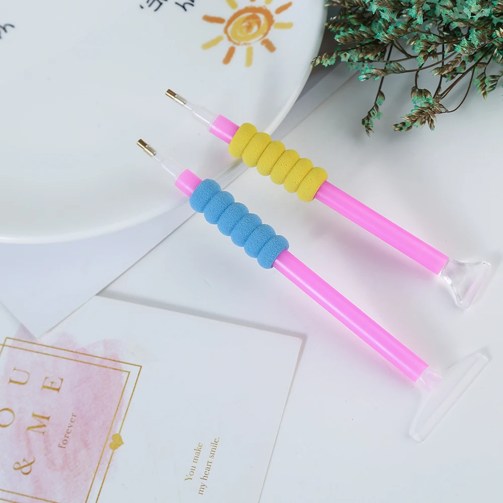 10 шт Губка Ручка крышки рукавом 5D DIY Алмаз Вышивка Pen Инструменты крест
