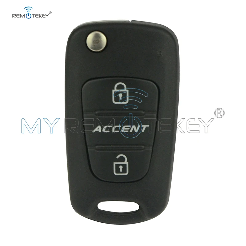 

Remtekey 3 button Folding remote key shell for Hyundai Accent