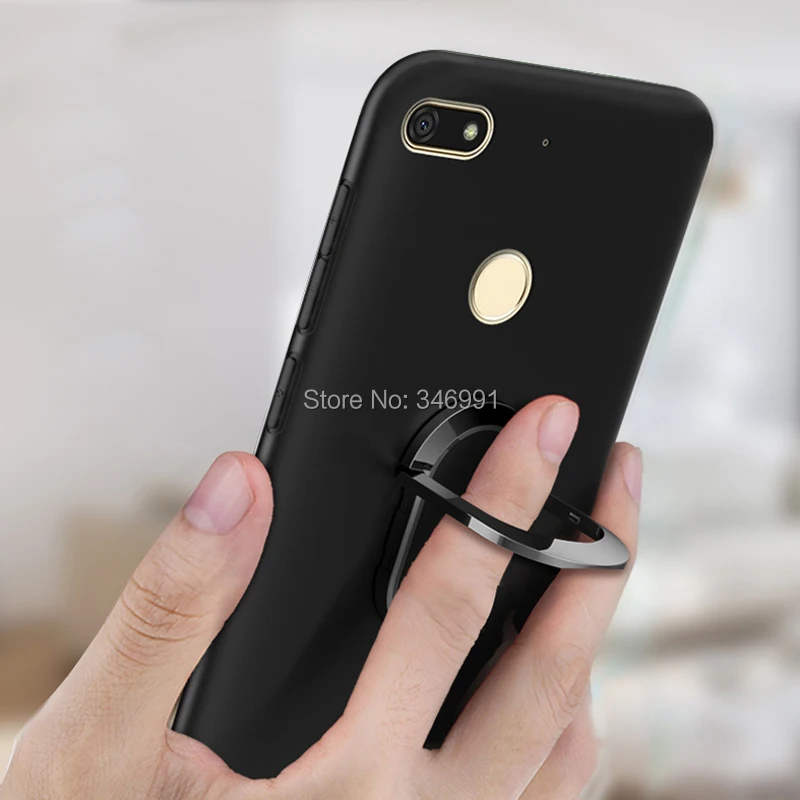 Чехол для Nubia V18 роскошный мягкий черный силиконовый Магнитный чехол держатель