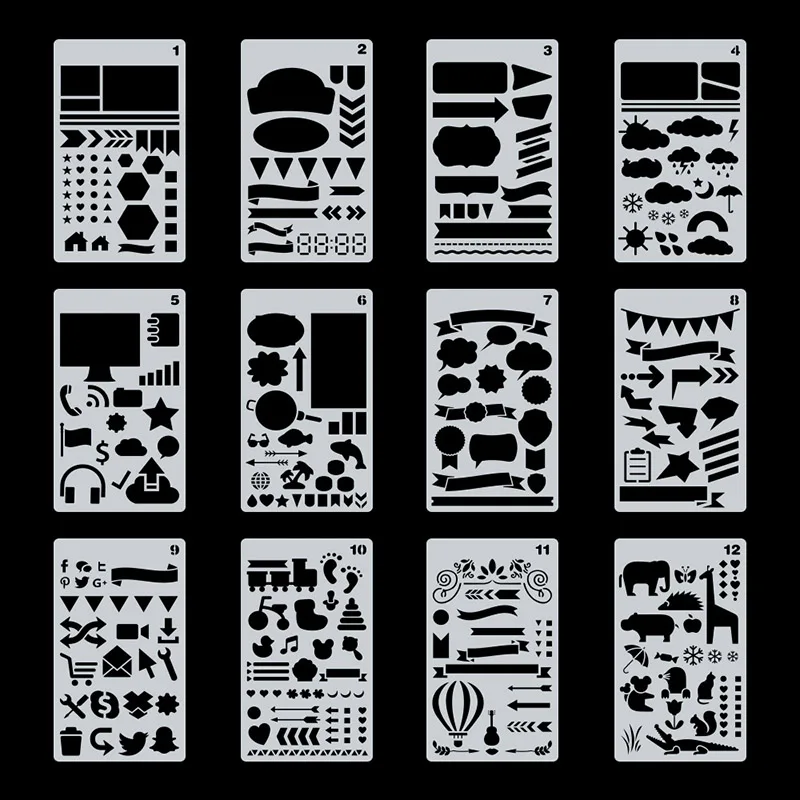 Животные номер буквы линейка для стен Живопись Скрапбукинг облако DIY альбом