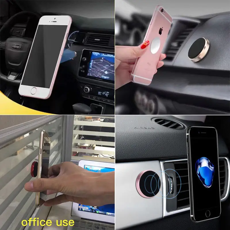 Алюминиевый магнитный держатель для телефона автомобильный Dashboad GPS кронштейн