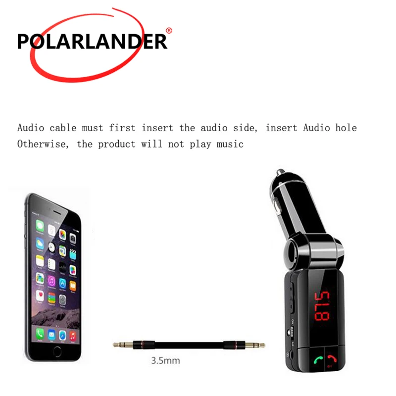 New Bluetooth Handsfree For Smart Phone CarKit FM Transmitter MP3 Player Car Kit Charger | Автомобили и мотоциклы