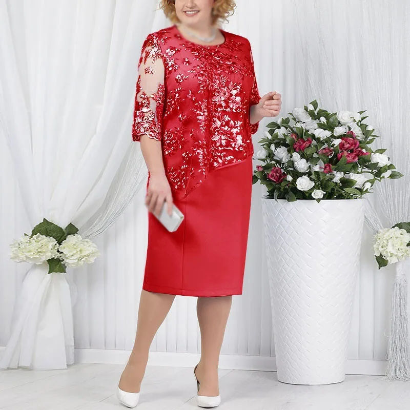 Женское платье коктейльное с рукавом 1/2 для вечеринок полые Круглый средства