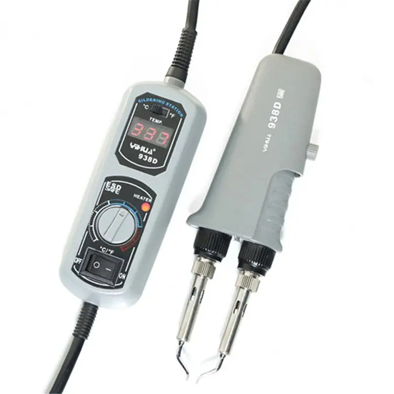 938D Портативный мини пинцеты паяльная станция 110V 220 В YIHUA Пинцет паяльник для