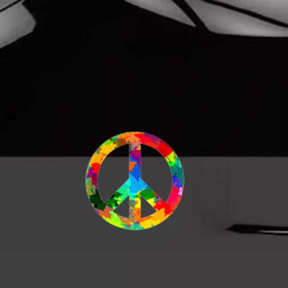 Мир Цыганский символ хиппи боси цветок девочка Забавный автомобильный бампер