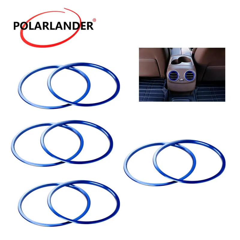 Interior accessories 8pcs Car Air conditioning Outlet decoration rings For Benz E class W213 E200 300L Decorative Cover Trims | Автомобили