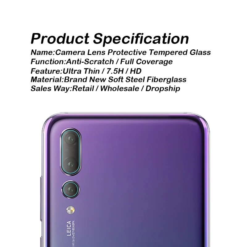 Закаленное стекло для объектива камеры Защитная пленка Huawei P20 Pro Mate 20 Lite Honor 10 Nova 3i P