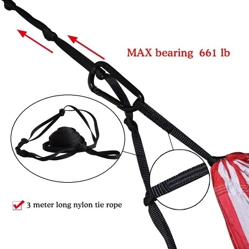 Гамак с флагом США для кемпинга на открытом воздухе подарок день независимости